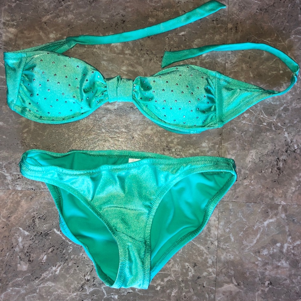 Teal swimsuit
